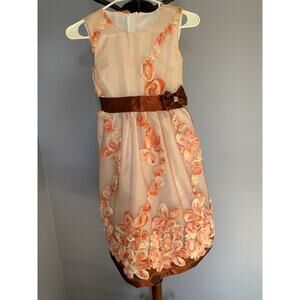 Floral Roses Girl’s Dress Fashion Kid Special Event Flower Girl Size 10